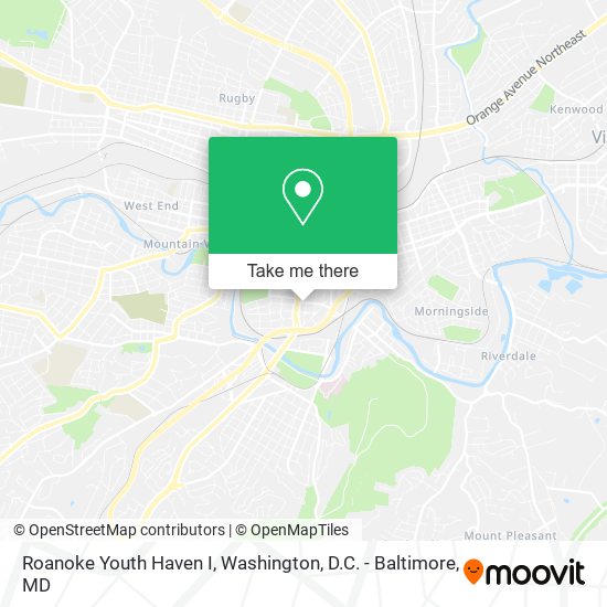 Roanoke Youth Haven I map