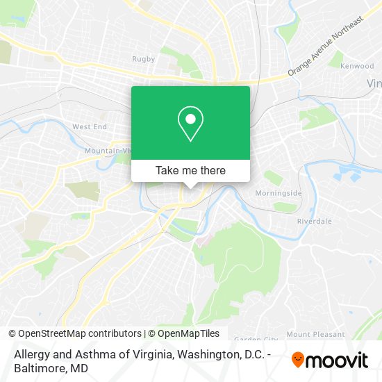 Allergy and Asthma of Virginia map