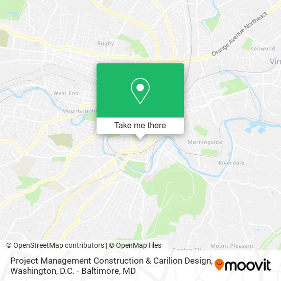 Project Management Construction & Carilion Design map