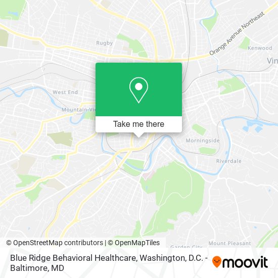 Blue Ridge Behavioral Healthcare map
