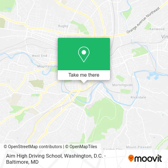 Aim High Driving School map