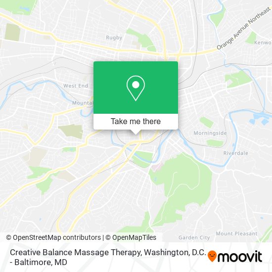 Creative Balance Massage Therapy map