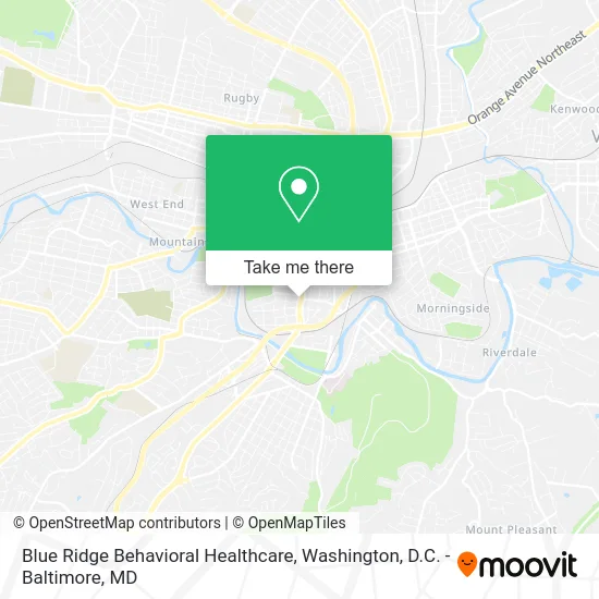 Blue Ridge Behavioral Healthcare map