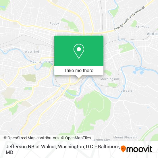 Jefferson NB at Walnut map