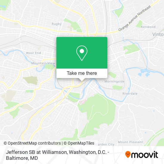 Jefferson SB at Williamson map