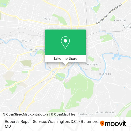 Robert's Repair Service map