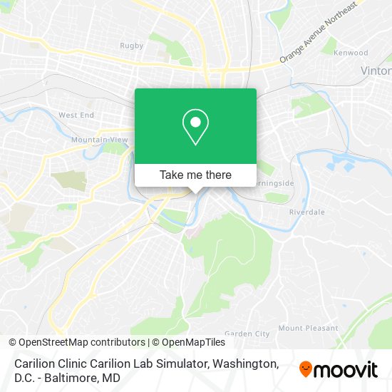 Mapa de Carilion Clinic Carilion Lab Simulator