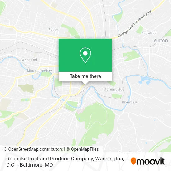 Roanoke Fruit and Produce Company map