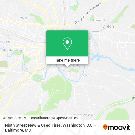 Mapa de Ninth Street New & Used Tires