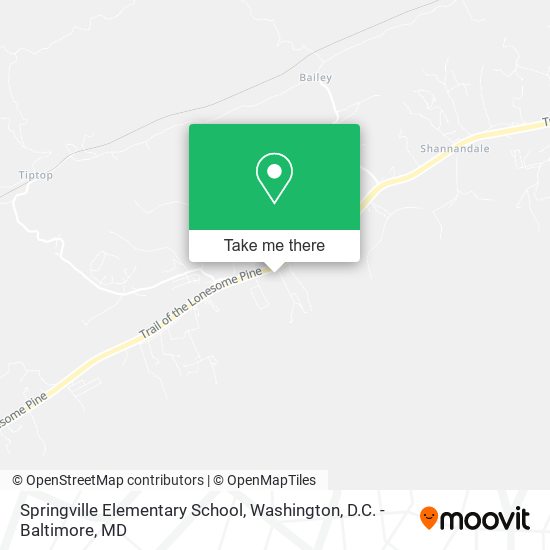Mapa de Springville Elementary School