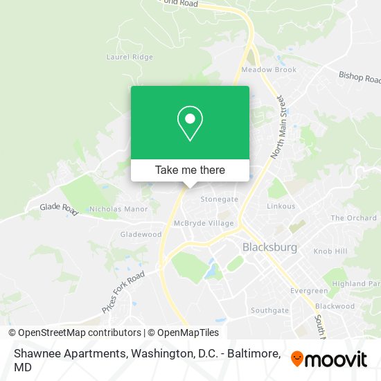 Shawnee Apartments map