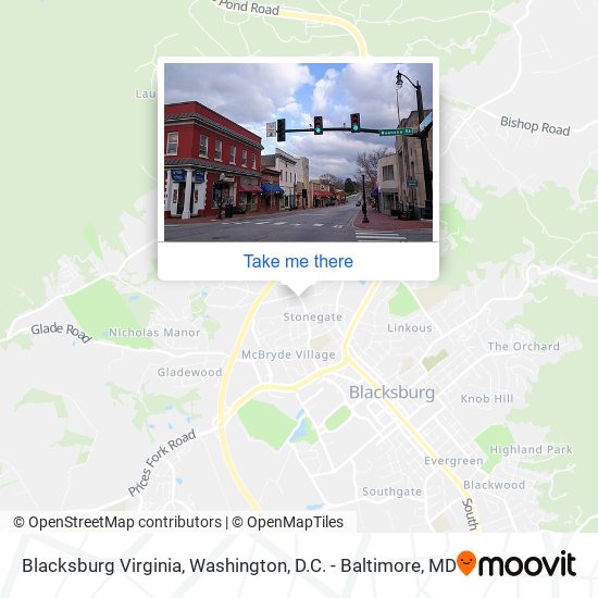 Blacksburg Virginia map