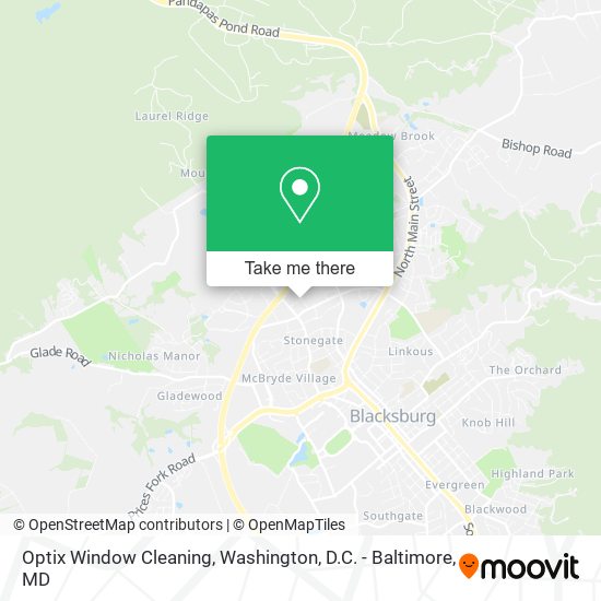 Optix Window Cleaning map