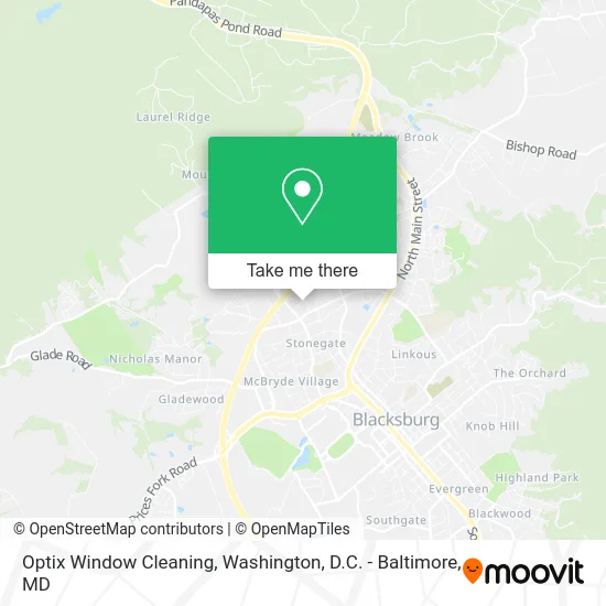 Optix Window Cleaning map