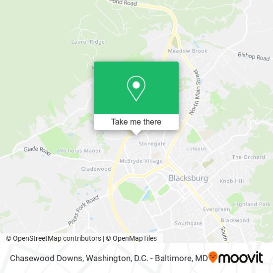 Chasewood Downs map