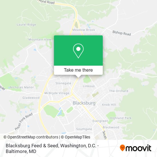 Blacksburg Feed & Seed map