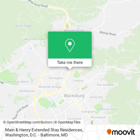 Main & Henry Extended Stay Residences map
