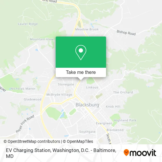 EV Charging Station map