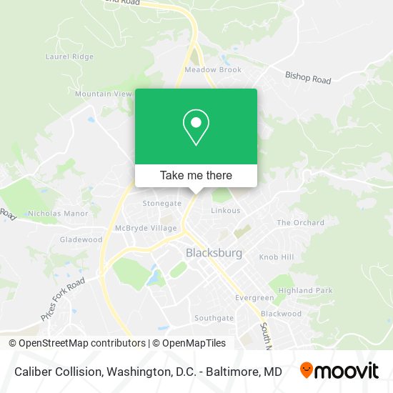Caliber Collision map
