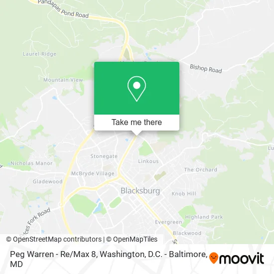 Peg Warren - Re/Max 8 map