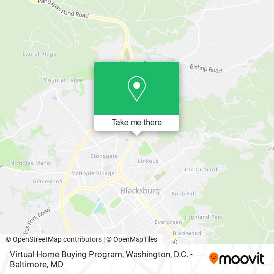 Virtual Home Buying Program map