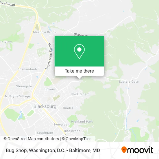 Bug Shop map