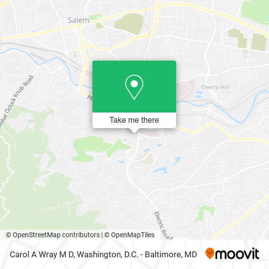 Carol A Wray M D map