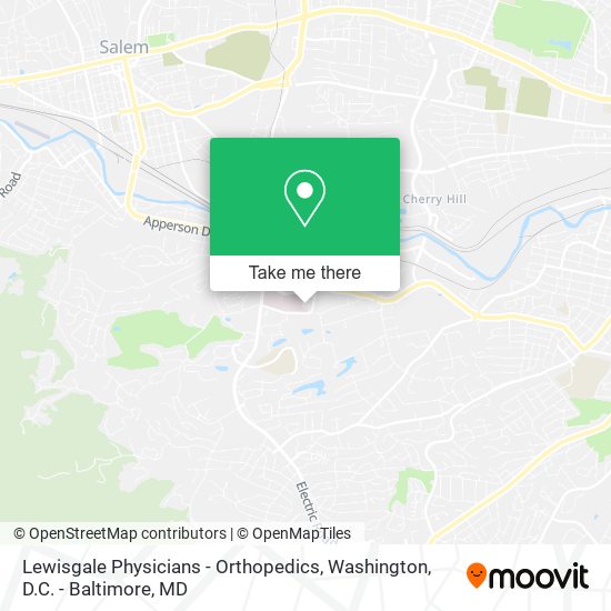 Lewisgale Physicians - Orthopedics map