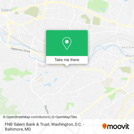 FNB Salem Bank & Trust map