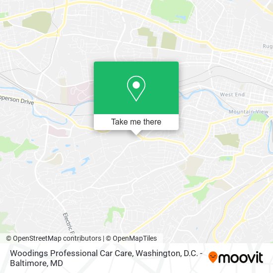 Woodings Professional Car Care map