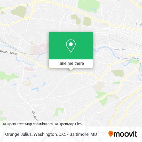 Orange Julius map