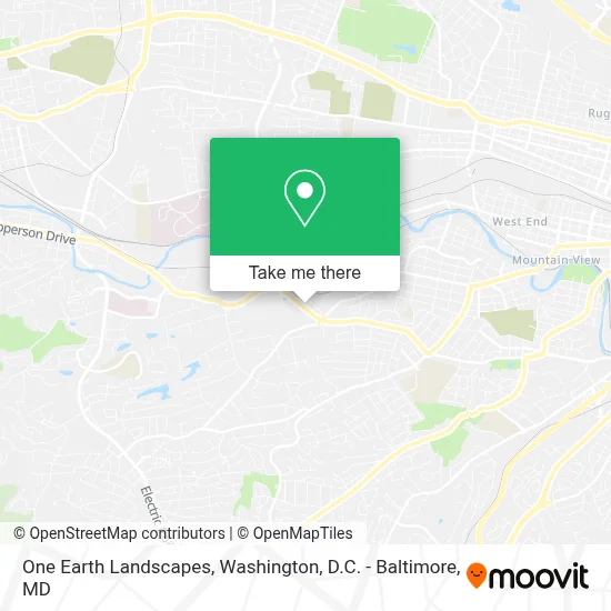 One Earth Landscapes map