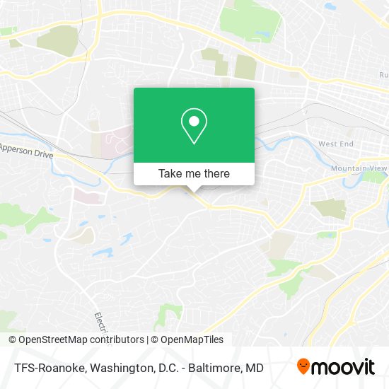 Mapa de TFS-Roanoke