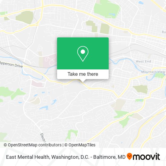 Mapa de East Mental Health