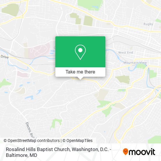 Rosalind Hills Baptist Church map