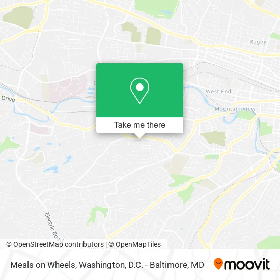 Mapa de Meals on Wheels