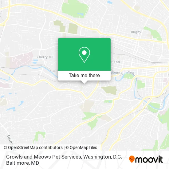 Growls and Meows Pet Services map