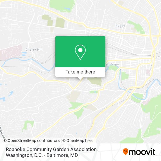 Roanoke Community Garden Association map