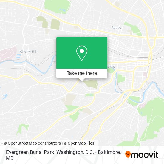 Mapa de Evergreen Burial Park