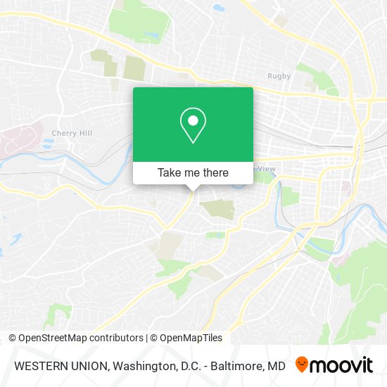 WESTERN UNION map