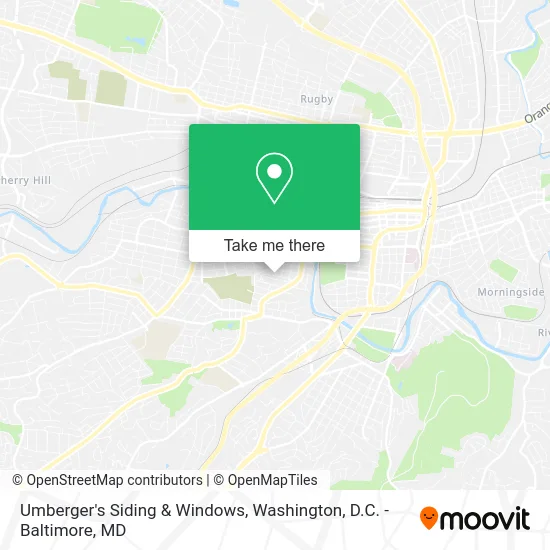 Umberger's Siding & Windows map