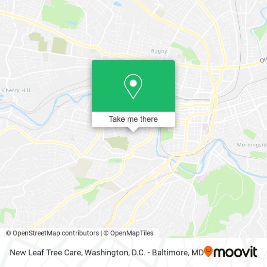 New Leaf Tree Care map