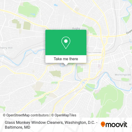 Glass Monkey Window Cleaners map