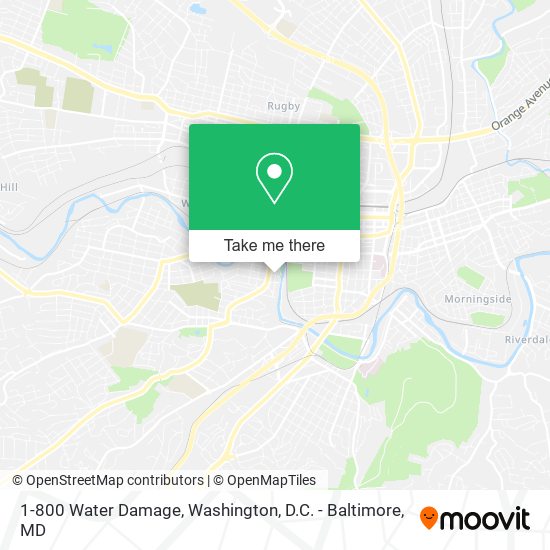 1-800 Water Damage map