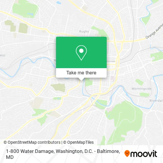 1-800 Water Damage map