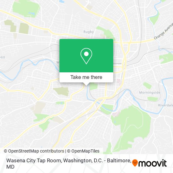Wasena City Tap Room map