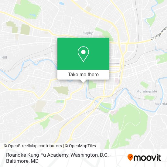Roanoke Kung Fu Academy map