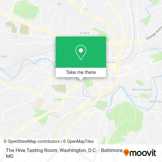 The Hive Tasting Room map