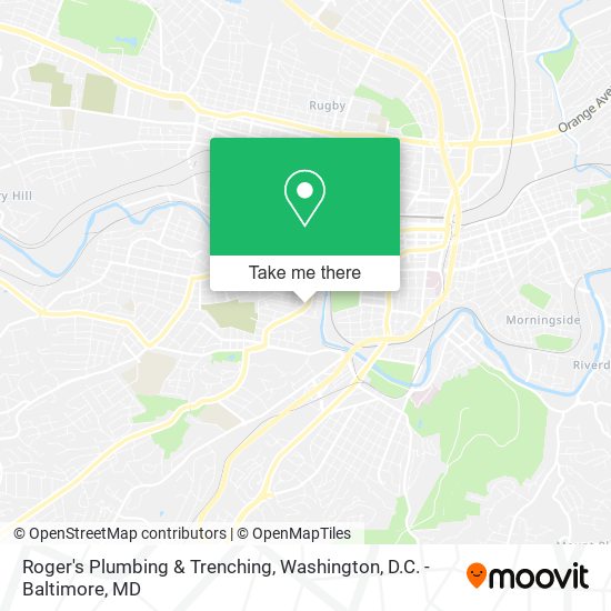 Roger's Plumbing & Trenching map