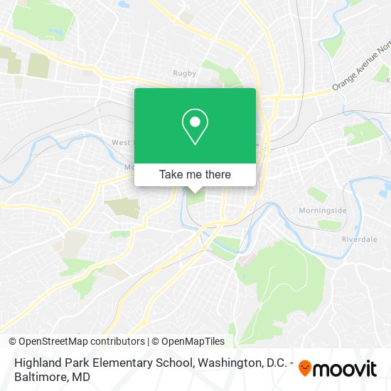 Highland Park Elementary School map